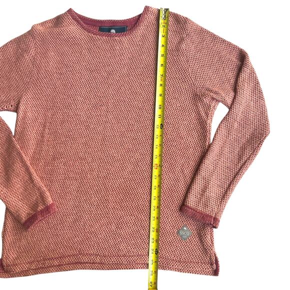Southern Shirt Co SSCO Textured Knit Crewneck Pullover Sweater Berry Pink Med - Picture 5 of 10